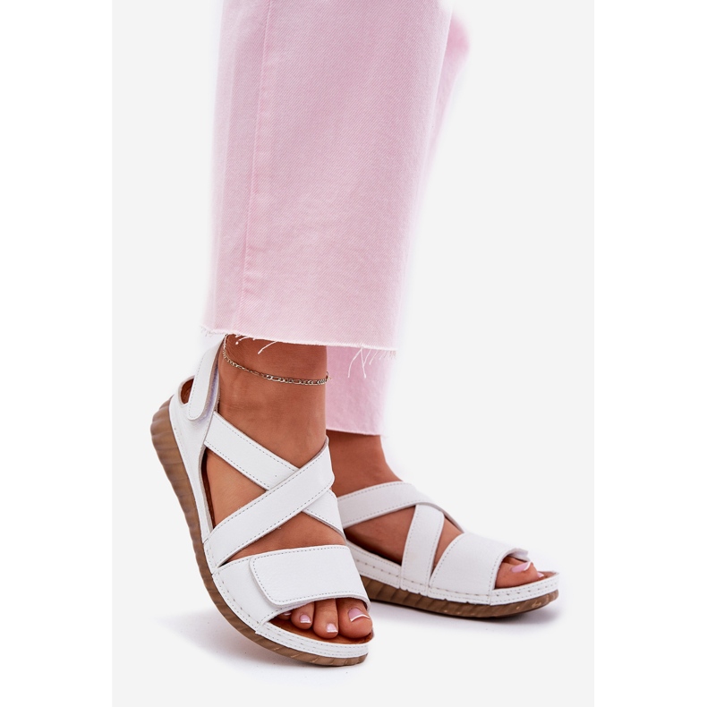 Frauen Ledersandalen Maciejka L6848-11 Weiß 1