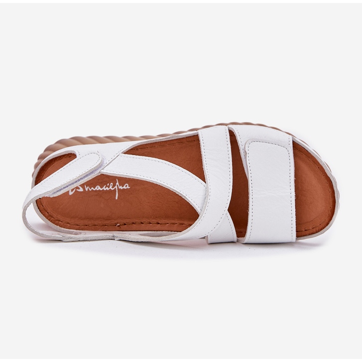 Frauen Ledersandalen Maciejka L6848-11 Weiß 2