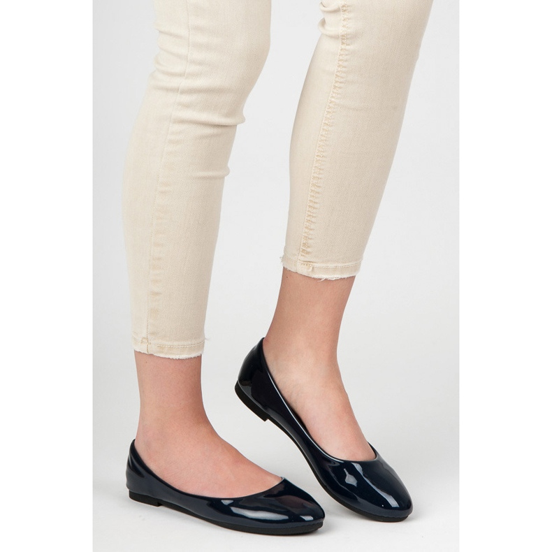 Lackierte Ballerinas blau 1