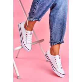 News Damen-Sneaker aus Stoff, Weiß 2