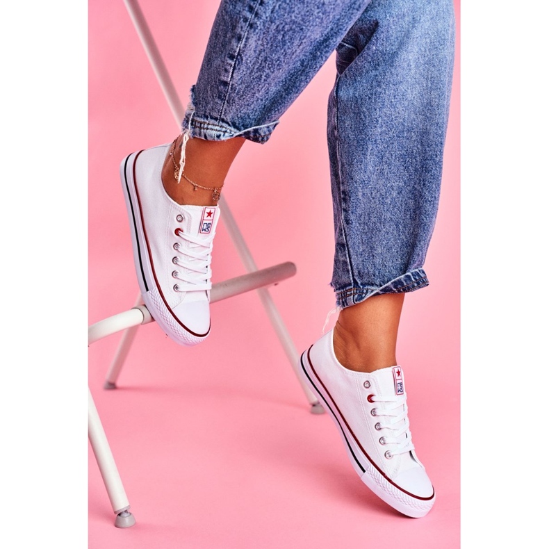 News Damen-Sneaker aus Stoff, Weiß 2