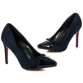 Erynn Marineblaue Wildleder-Stilettos 1