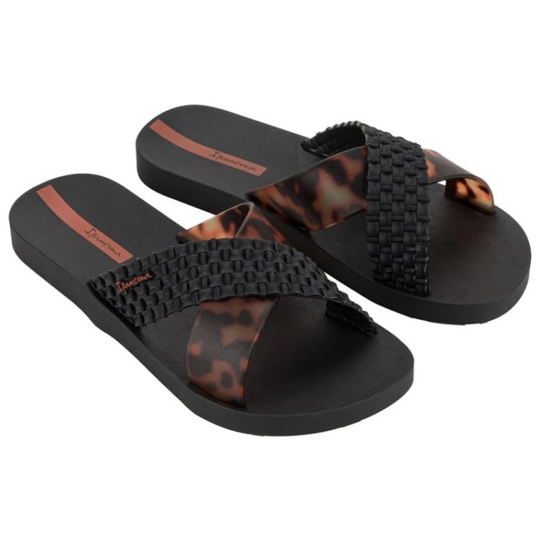 Ipanema -Folie 27214 BC402 Black Leopard Flip -Flops schwarz 1