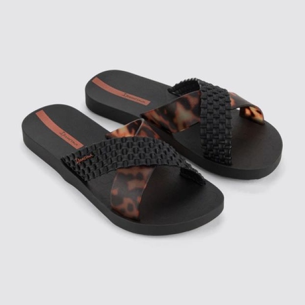 Ipanema -Folie 27214 BC402 Black Leopard Flip -Flops schwarz 3