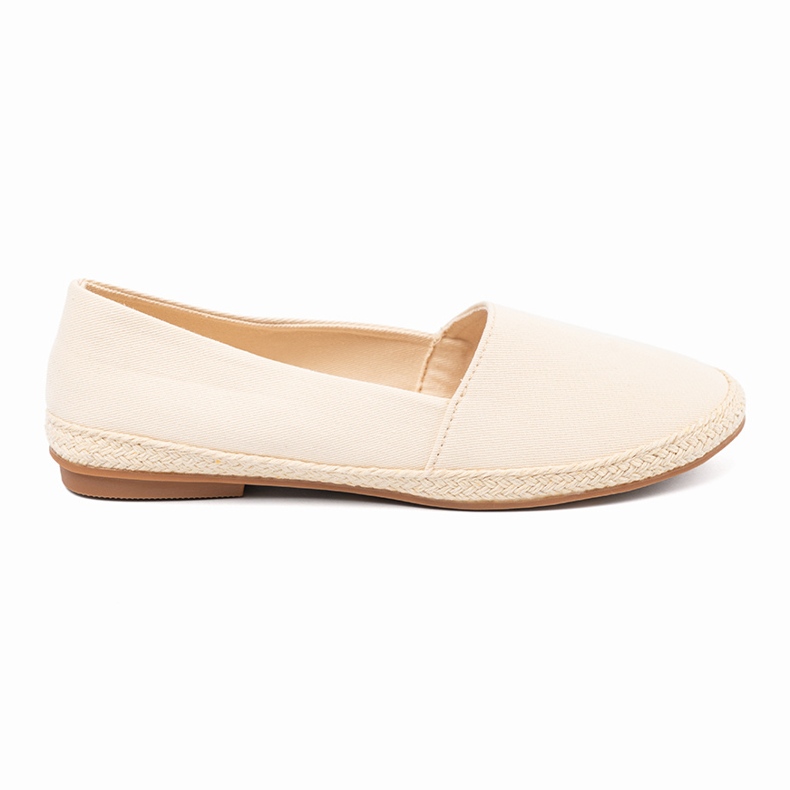 Ideal Shoes Klassische Espadrilles beige 1