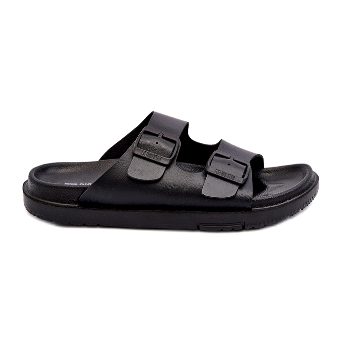Leichte Herren-Flip-Flops mit Schnallen Big Star NN174597 Schwarz 5