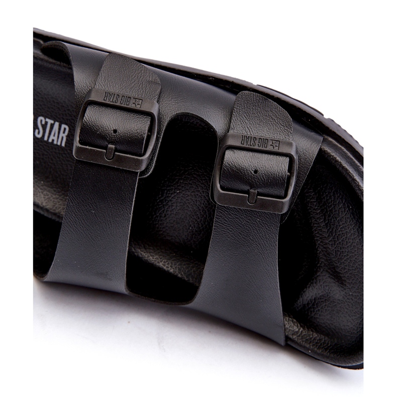 Leichte Herren-Flip-Flops mit Schnallen Big Star NN174597 Schwarz 2