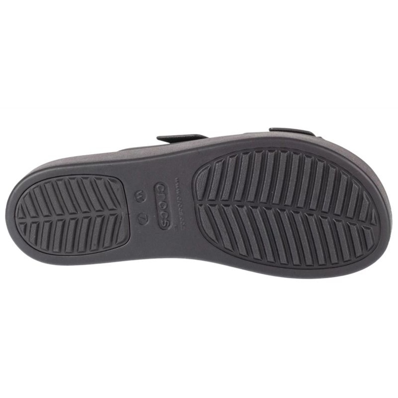 Crocs Brooklyn Low Wedge Sandal 207431-001 Flip-Flops schwarz 3