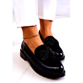 S.Barski Laffer Mokassins von Frauen schwarz 5