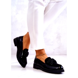 S.Barski Laffer Mokassins von Frauen schwarz 2