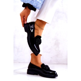 S.Barski Laffer Mokassins von Frauen schwarz 3