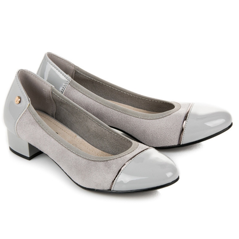 Vices Lässige Schuhe mit niedrigem Absatz grau 1