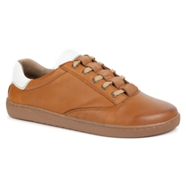 Olivier Barfuß -Turnschuhe für Frauen - braune Lederschuhe 2