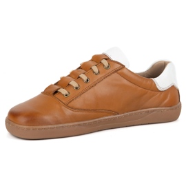 Olivier Barfuß -Turnschuhe für Frauen - braune Lederschuhe 3