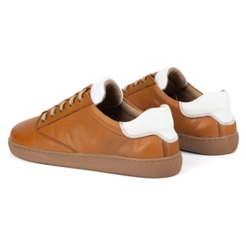 Olivier Barfuß -Turnschuhe für Frauen - braune Lederschuhe 6