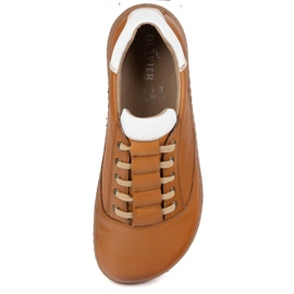 Olivier Barfuß -Turnschuhe für Frauen - braune Lederschuhe 8