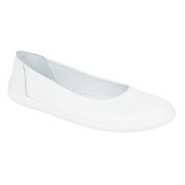 Olivier Barefoot Frauen minimalistische Ballerinas rutschen -Openwork 1771pol White weiß 2