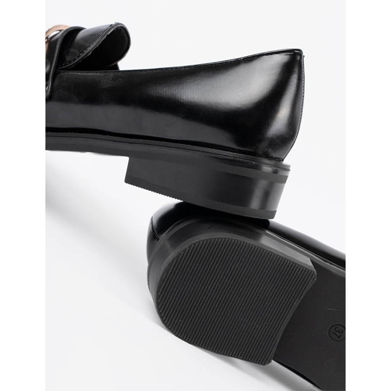 Seastar Schwarz lackierte Slipper mit Perlen 1