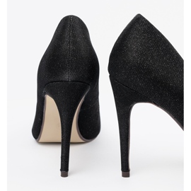 Seastar Schwarze Glitzerpumpen mit nackten Fingern 1