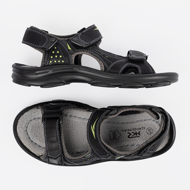 Shelvt Schwarze Sportsandalen 1