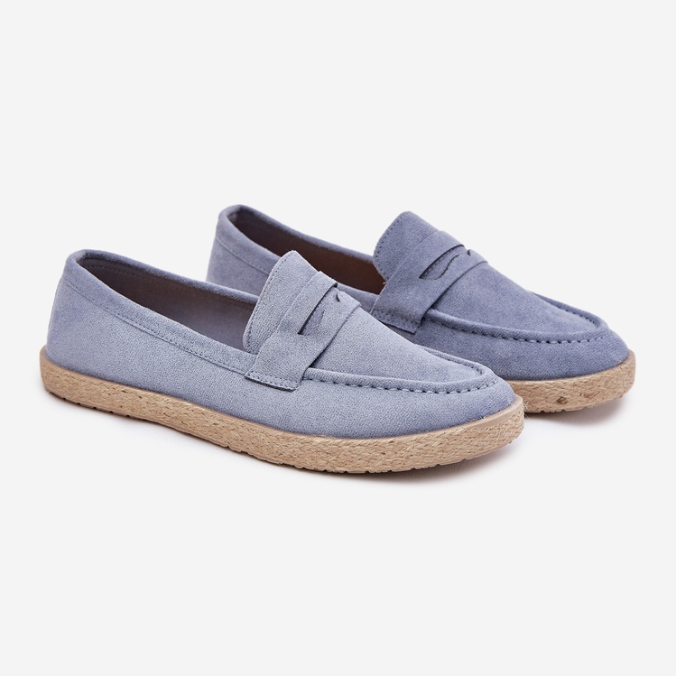 Herren -Slipper mit blauem Geflecht 1