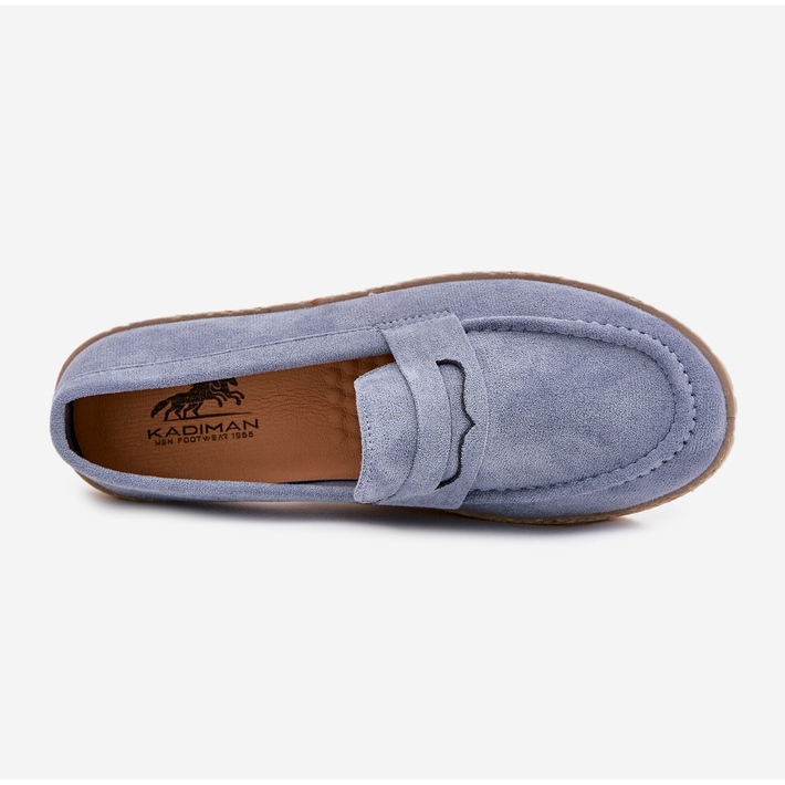 Herren -Slipper mit blauem Geflecht 2
