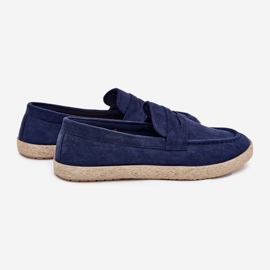 Herren -Slipper mit dunkelblau 2