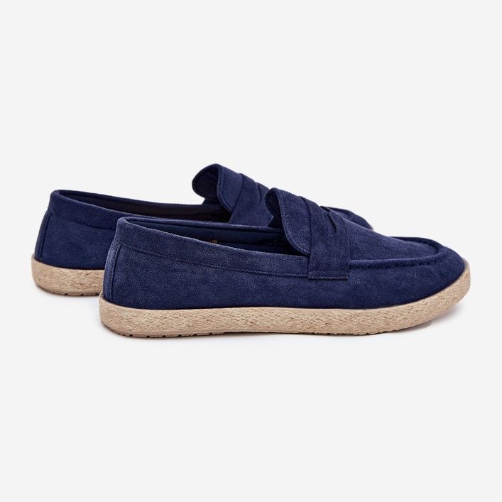 Herren -Slipper mit dunkelblau 2