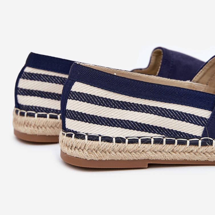 Männer Eco -Suede Espadrilles Marineblau 2