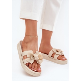 Damenflip flop beige 2