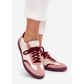 Damenleder -Sneaker Zazoo N1202 Pink rosa 1