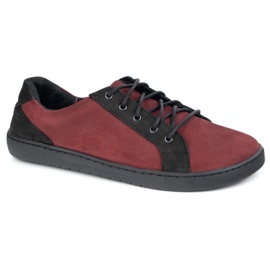 Olivier Frauen Lederschuhe Joker 910J Burgund rot 1