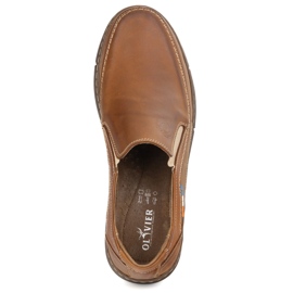 Olivier Slip-on 283GT Kamelbraun Leder Moccasins Braun braun 4