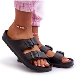 News Frauenschaumschuhe mit schwarzen Schnallen 3