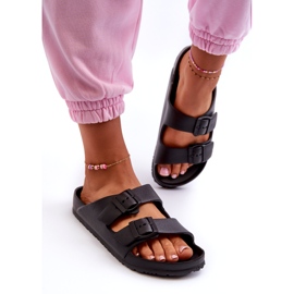 News Frauenschaumschuhe mit schwarzen Schnallen 1