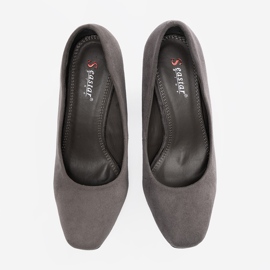 Seastar Wildleder-Pumps auf einer Säule grau 1