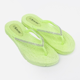 Seastar Grüne Flip -Flops mit Zirkonen 1