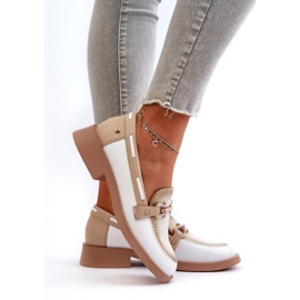 Maciejka-Leder-Ladung 06493-11 Weiß und Beige 4