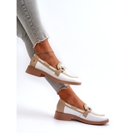 Maciejka-Leder-Ladung 06493-11 Weiß und Beige 1