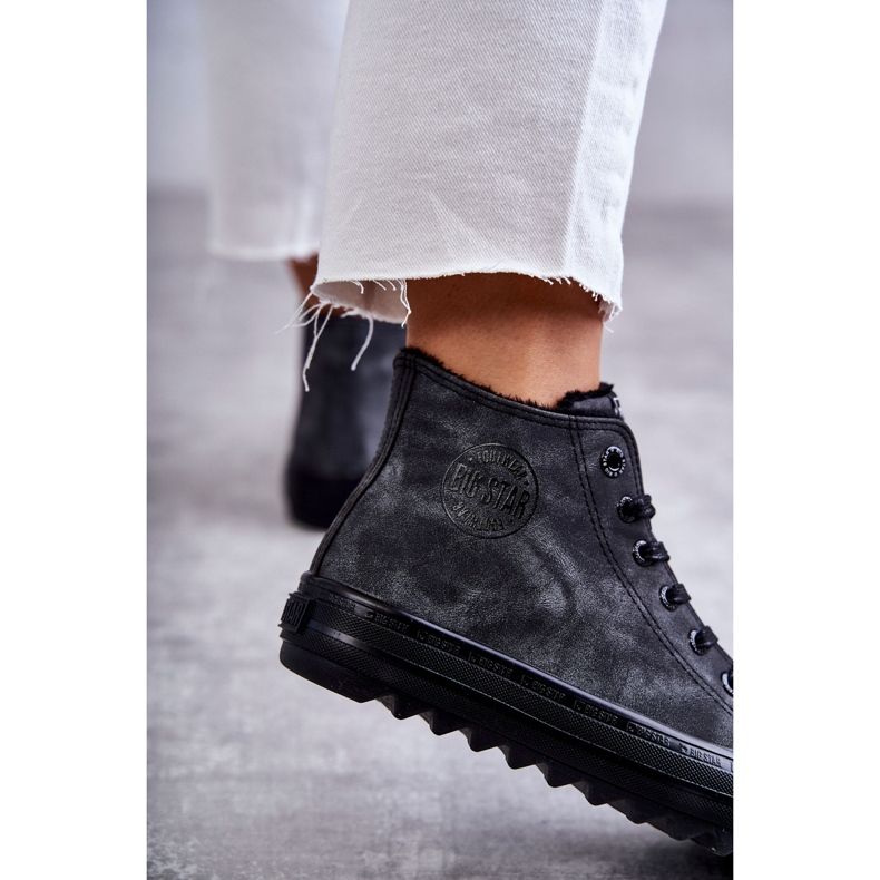 Big Star Big Stern von Frauen isoliert schwarz GG274069 Sneakers grau 2