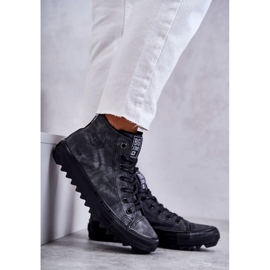 Big Star Big Stern von Frauen isoliert schwarz GG274069 Sneakers grau 4