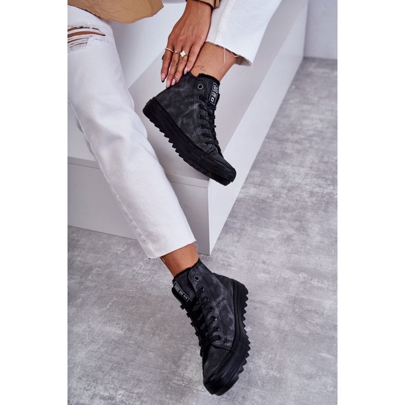 Big Star Big Stern von Frauen isoliert schwarz GG274069 Sneakers grau 5