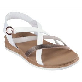 Sandalen Skechers Bobs Desert Kiss Low - Spitzenrang in 114709 -wht weiß 1