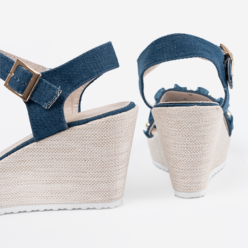 Shelvt Jotwarz Denim Sandalen blau 1