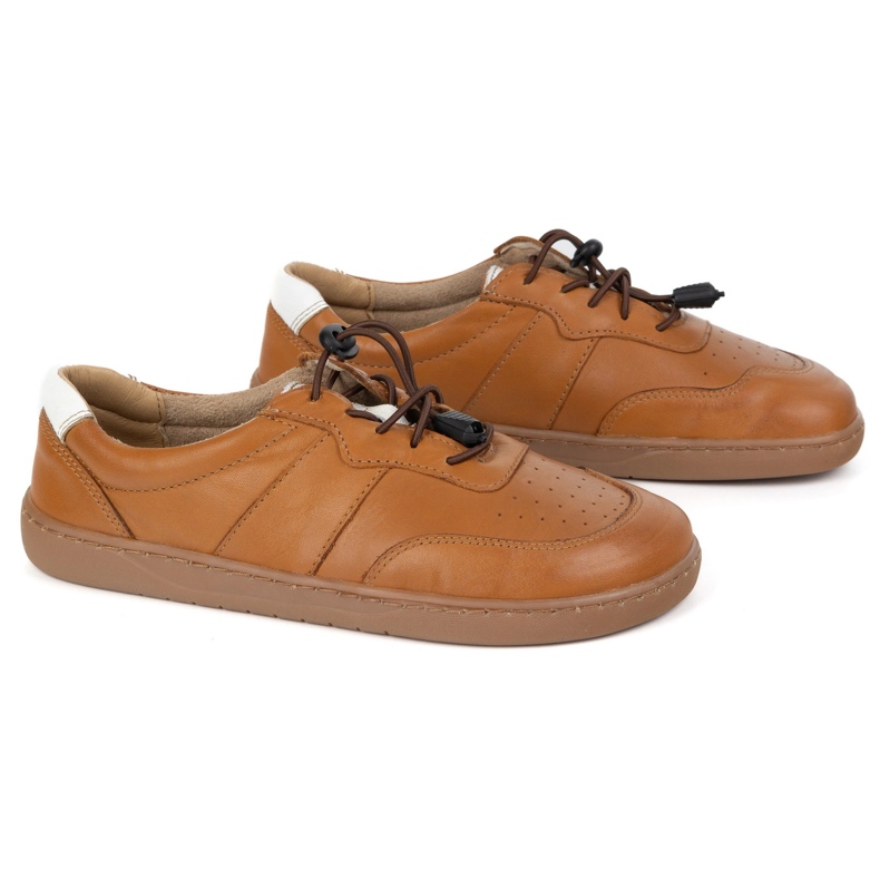 Olivier Barfuß Frauenschuhe minimalistische Lederbreite braune Arie 2