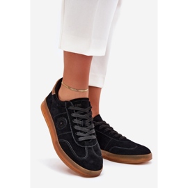 Frauen Wildleder-Sneaker Big Star RR274851 Hi-polan System Black schwarz 1