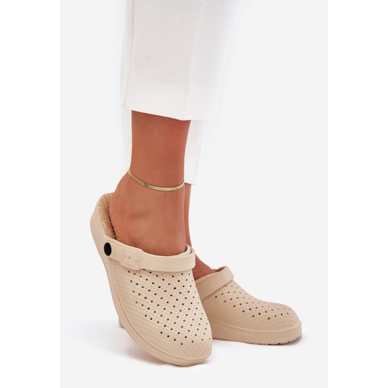 EVento Faylina Fayline Foan Slipper Damen Clogs beige 1