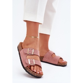 Boto Frauen Cortina hellrosa Sohle Pantoffeln 2