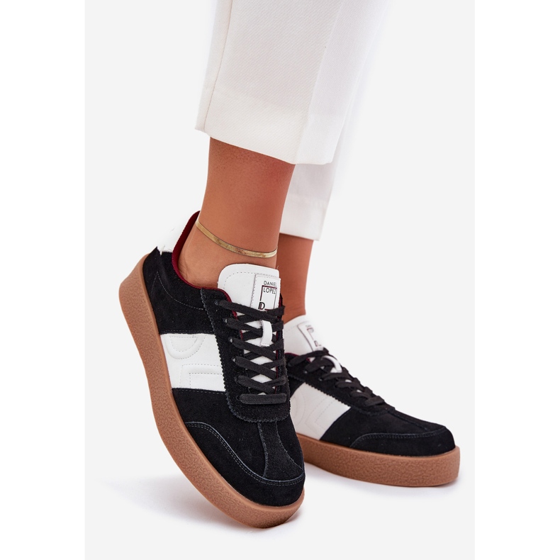 Frauen Wildleder -Sneaker Big Star von Daniel Lopez SS2D4021 Schwarz 1