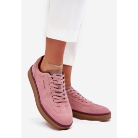 Women's Suede Sneakers Big Star von Daniel Lopez SS2D4010 Pink rosa 1